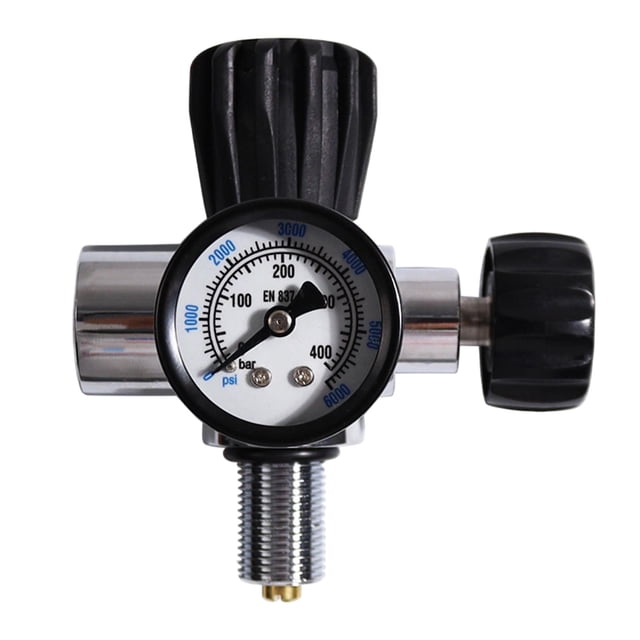 Manómetro de tanque de buceo de 6000PSI, accesorio adaptador de recarga, regulador portátil M18x1.5
