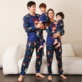 thumbnail image 5 of Boys Girls Dad Mum Matching Christmas Pajamas for Family, Funny Holiday Cute Elk Print Tops Pants Xmas Sleepwear Pjs Set, 5 of 9
