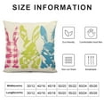 thumbnail image 5 of Easter Rabbits Throw Pillow Cover, Multicolor Bunny Spring Holiday Party Cushion Case Decoration for Sofa Couch, 5 of 5