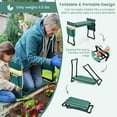 thumbnail image 5 of Spaco Folding Garden Kneeler and Seat Bench, Foldable Garden Stool Heavy Duty Gardening Bench, 5 of 8