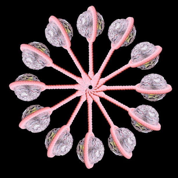 Sonajeros de Flores 12 Uds BLESIY Mini Sonajeros Rosado