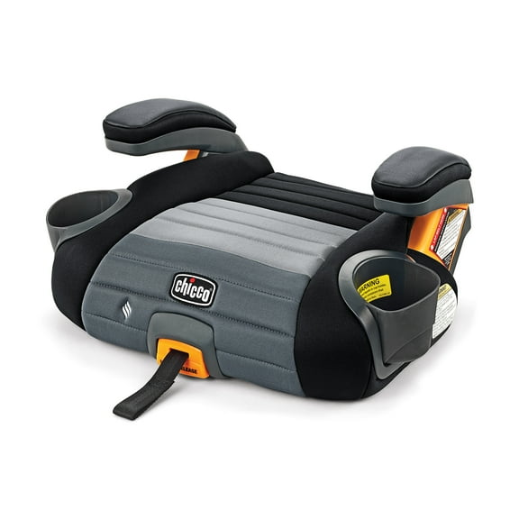 Chicco GoFit ClearTex Plus Backless Belt-Positioning Booster Car Seat, LATCH Attachment Plus Quick-Release - Obsidian (Black), New