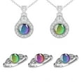 thumbnail image 2 of Heart Color Change Mood Ring Emotion Feeling Temperature Rings Necklace Women, 2 of 5