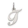 thumbnail image 1 of Pendentif Breloque Collier Monogramme Prénom Initiale Lettre T Délicat en Argent Sterling 925, 1 of 6