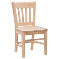 thumbnail image 2 of Linon Davis Ensemble de Deux Chaises pour Enfants en Bois Non Fini, 2 of 11