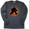 Inktastic Ice Hockey Goalie Sports Long Sleeve T-Shirt Silhouette Team Member