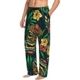 thumbnail image 6 of Disketp Tropical Tribe Mask Men's Pajama Pants - Ultra Soft Fleece Sleep and Lounge Pants (Size: S-XXL)-Large, 6 of 6