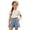 z-260529-1-Blue, variant on SNKSDGM Back-to-School Girls Denim Skorts Casual High Waisted Jean Shorts Elastic Waist Summer Skirt Pants for Kids Outdoor Play
