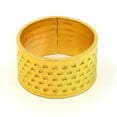 thumbnail image 1 of bedienty Knitting Rings Finger for Protection Thimble Adjustable Sewing Loop Specially-designed Crochet Tools for Home Yarn Crafts Thicken Gold Ring 1Set, 1 of 6