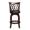 thumbnail image 6 of Weston Home Shapel Round Swivel Scroll Back 24" Counter Height Stool, Cherry/Black, 6 of 7