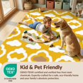 thumbnail image 4 of Design&I 2'x3' Washable Throw Rug Low Profile Daily Traffic Ready Accent Boho Mosaic Grid Shapes Geometric Large Classroom Abstract Plush Refined for Hallway, Laundry Room, 4 of 7