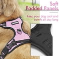 thumbnail image 4 of Rabbitgoo Arnés para Mascotas sin Tirones con 2 Clips para Correa, Acolchado Suave Ajustable, Chaleco Oxford Reflectante para Mascotas sin asfixia con asa de fácil Control para Perros Grandes, Rosa, L, 4 of 4