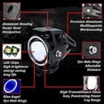 thumbnail image 2 of U7 Mini Fog Light Single PCS Blue Ring, 2 of 5
