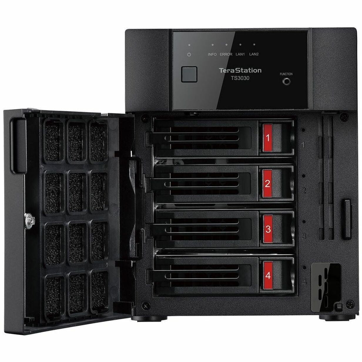 BUFFALO TeraStation 3430DN 4-Bay Secure SMB Desktop NAS 32TB (4x8TB) with Hard Drives Included - Annapurna Labs Alpine AL524 Quad-core (4 Core) 2 GHz - 4 x HDD Supported - 4 x HDD Installed - 32 TB...
