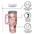 thumbnail image 4 of Cute Ghost Pumpkin Halloween Pattern Tumbler with Handle and Lid,40oz Double Wall Vacuum Insulated Tumbler,Cups Gift for Women and Men, 4 of 7