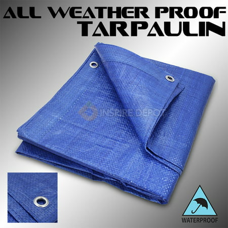 all Weather proof tents Tarpaulin Blue Tarp Cars Boats Swimming Pool (Best Weather Proof Tents)