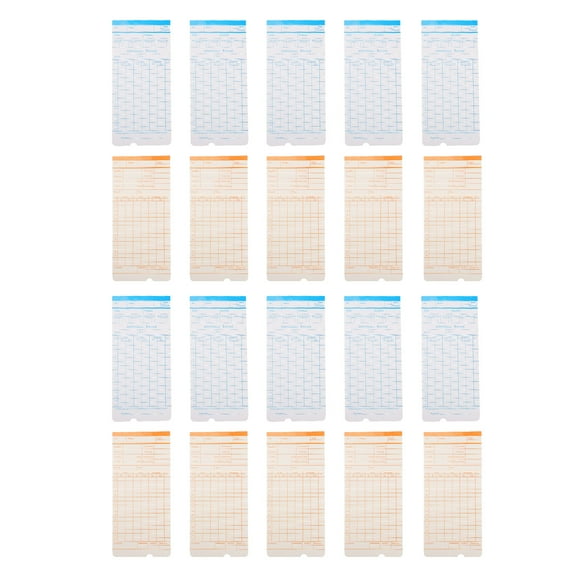 Taxenne 100-Pack Employee Attendance Cards for Warehouse & Office - Time Tracking Sheets for Workforce Management