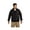 BLACK/ BLACK, variant on Men's Nylon Mock Collar Fleece Jacket, Style M740