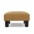 thumbnail image 1 of Jules Square Accent Footstool Ottoman Gold, 1 of 9