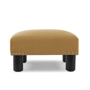 Jules Square Accent Footstool Ottoman Tango Blue