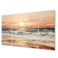 thumbnail image 2 of Designart "Coastalbeachsand Sandy Serenity Painting III" Landscapes Art Living Room Set, 2 of 5