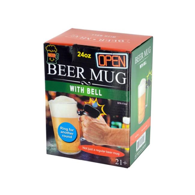 Bulk Buys OL685-4 Novelty Beer Mug with Bell 4 Piece by Kole Imports