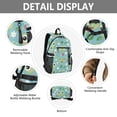 thumbnail image 4 of JIALIOU 14" Laptop Backpack Waterproof Airline Approved Stylish Casual Daypack for Travel Business College Work, Frog Face Leaf Strawberry Flower, 4 of 8