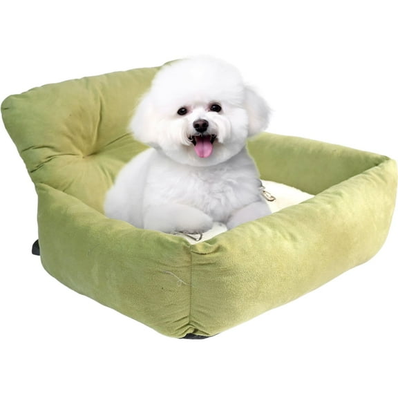 Dog Car Seat for Small Dogs under 5.5lbs, Booster Seat Sofa Pet Bed Detachable Portable Car Travel Carrier Bed