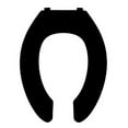 thumbnail image 2 of CENTOCO PLASTIC OPEN FRONT ELONGATED TOILET SEAT LESS COVER BLACK per 3 Each, 2 of 3