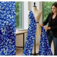 thumbnail image 5 of Soimoi Blue Cotton Poplin Fabric Flower Leaves Fabric Prints By Yard 42 Inch Wide, 5 of 7