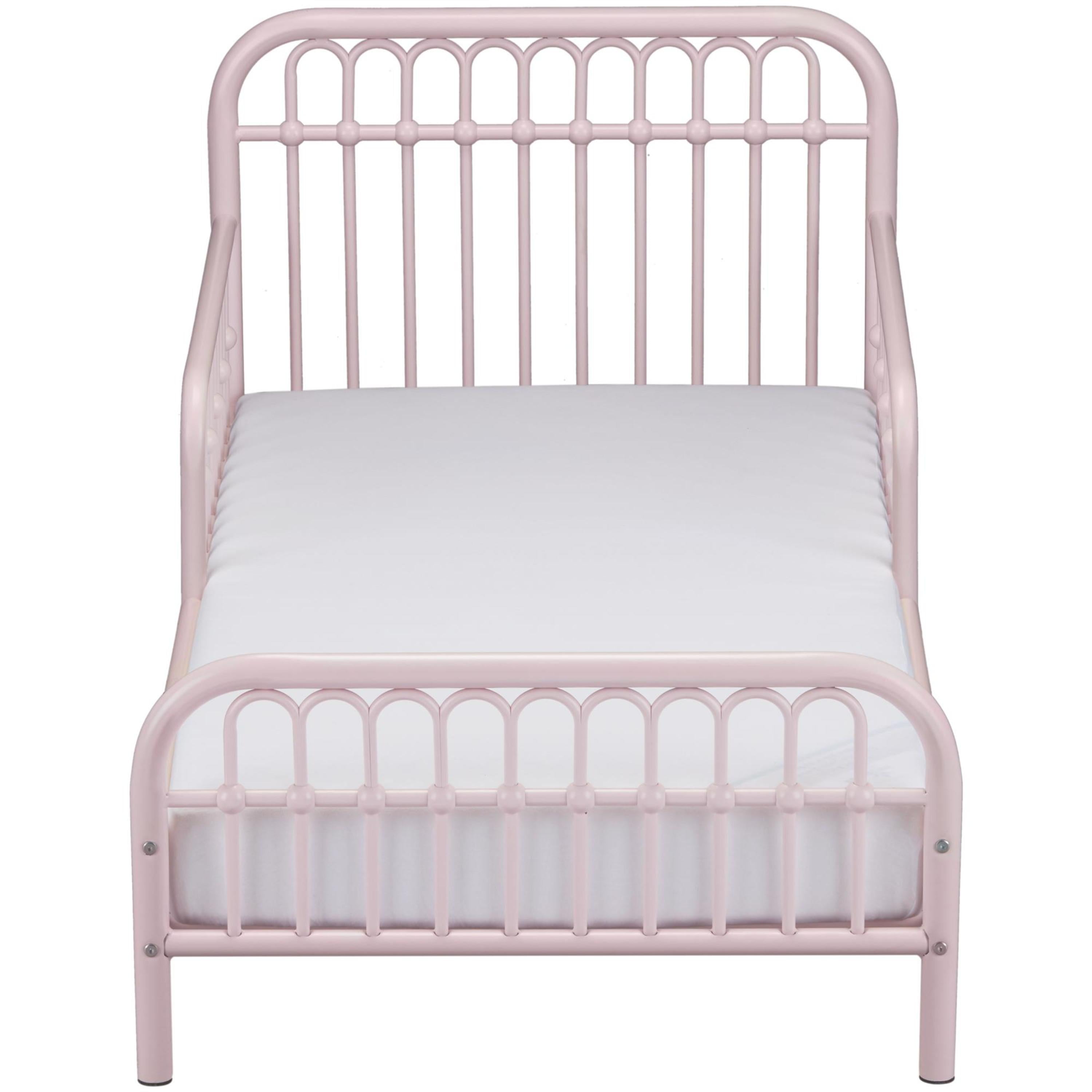 Little Seeds Monarch Hill Ivy Metal Toddler Bed, Pink