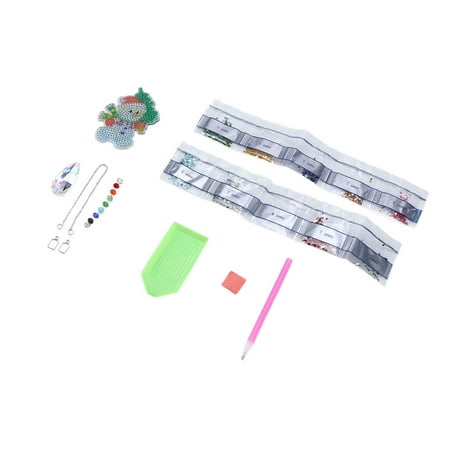 

DIY 5D Rhinestone Painting Cute Snowman Shape Rhinestone Painting Pendant Simple Operation For Backyard For Tree For Garden