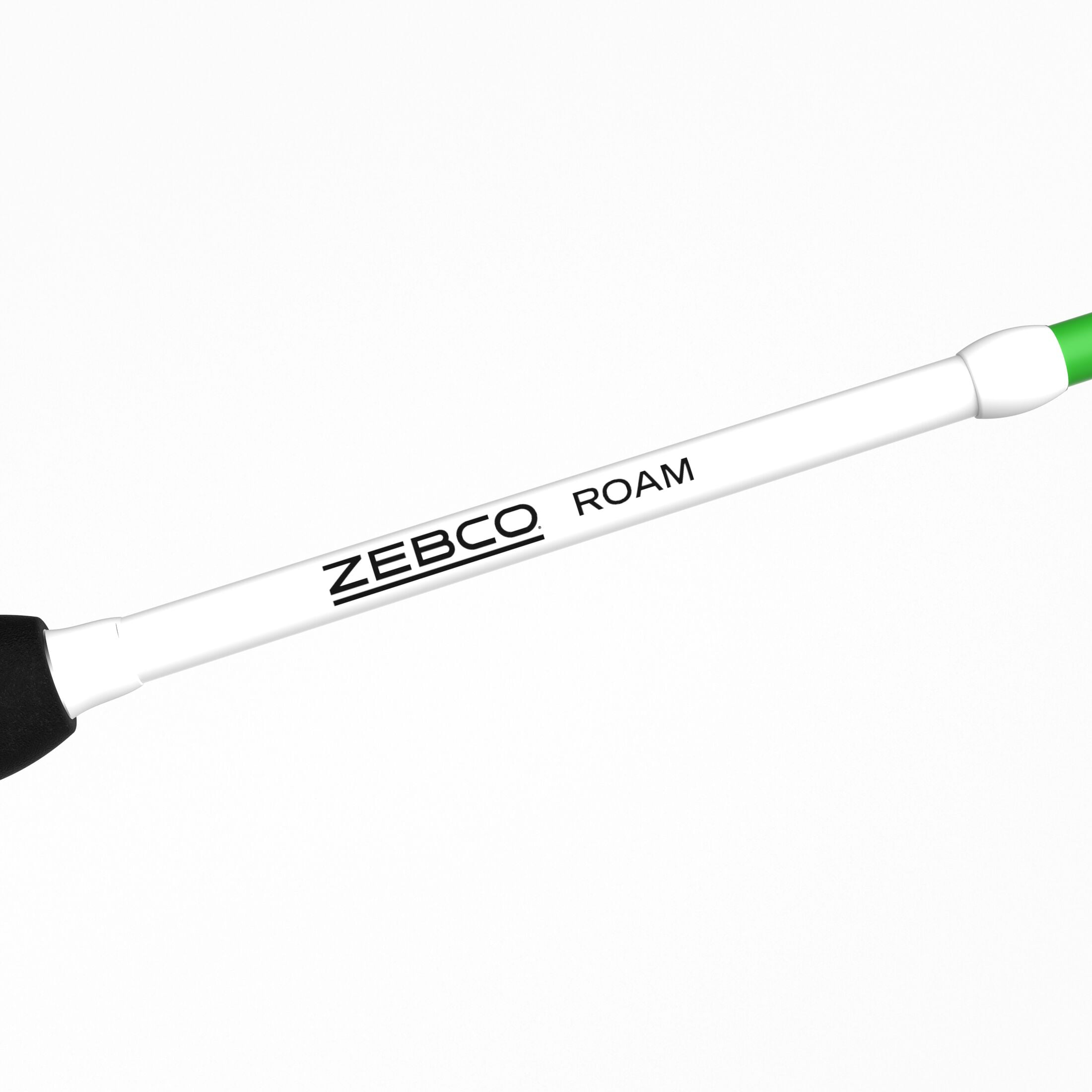 Zebco Roam Baitcast Reel and Fishing Rod Combo, 6-Foot 6-Inch Rod, Size 100 Reel, Right-Hand Retrieve, Green