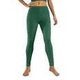 thumbnail image 2 of Breezora Women Elastic Mid Waist Yoga Pants for Daily Workout Sessions and Casual Sport Activities XXXXL Size Green, 2 of 9