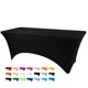 thumbnail image 1 of Funda de mesa BDDC para mesas de 6 pies, color negro, lavable, rectangular, 1 of 6