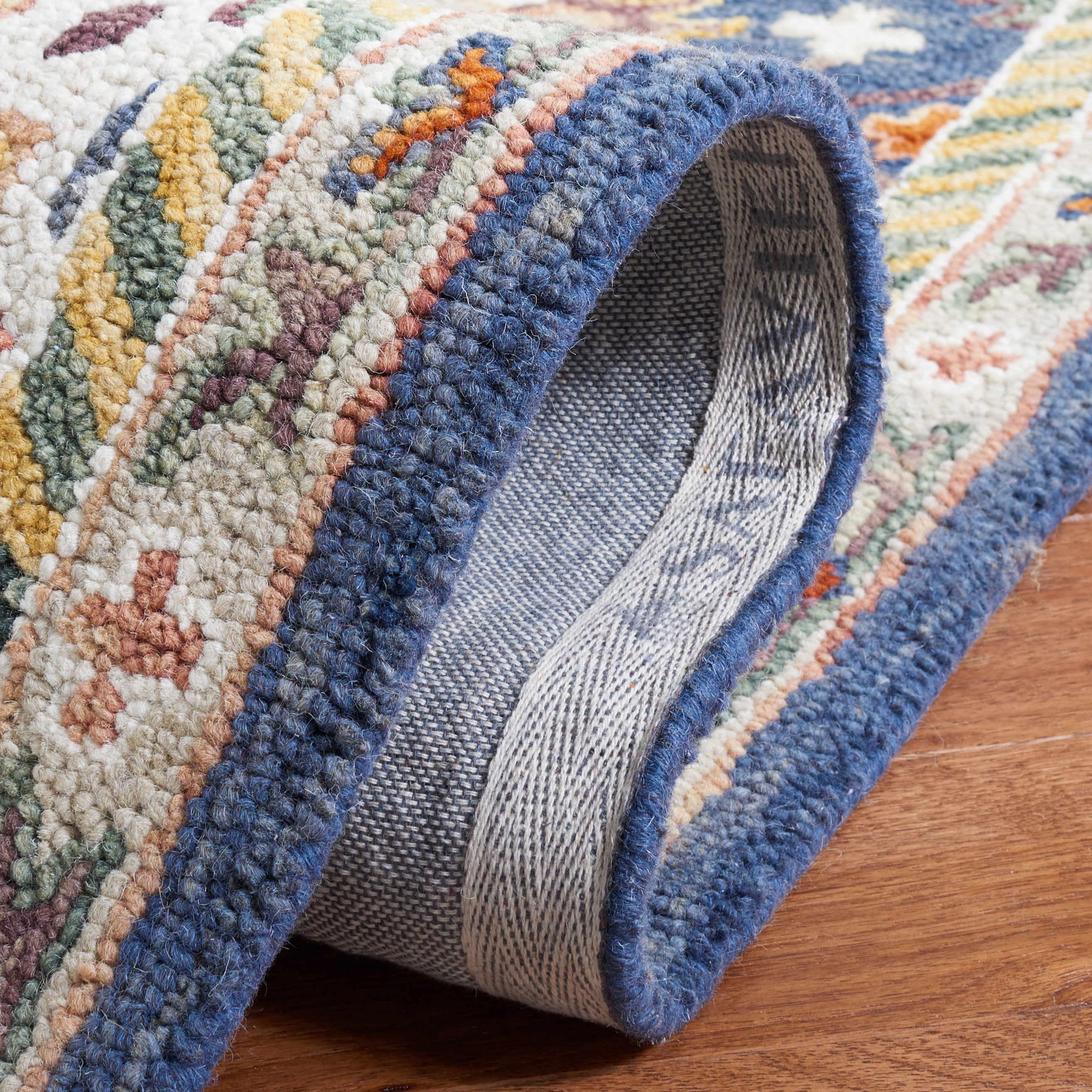 SAFAVIEH Aspen Marisa Tribal Area Rug, Blue/Rust, 6' x 9'