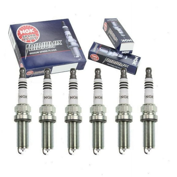 6 pc NGK Iridium IX Spark Plugs compatible with Nissan Pathfinder 3.5L V6 2013-2020