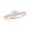18KT Rose Gold Vermeil Plated Silver, variant on 1/6 Ct Natural Diamond Promise Ring for Women 14K Yellow Gold Vermeil Round Cluster Split Shank Jewelry Gift for Her
