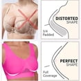 thumbnail image 5 of Oksale Mesh Sports Bras for Women Hollow Out Plus Size Yoga Workout Bra with Removable Pads Breathable Lightweight Supportive Push Up Bralettes Hot Pink L, 5 of 5