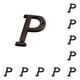 thumbnail image 3 of Letras de Metal para casa Wosthever Placa decorativa de hierro B17--P 10Conjunto, 3 of 6