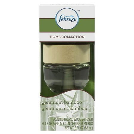 ***DISCONTINUED***Febreze Home Collection Diffuser, Geranium Bamboo, 3 oz