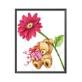 thumbnail image 1 of Cuadros Decorativos Kits de bordado impresos de oso de peluche DIY de 11CT de punto de cruz completo (09 40x50cm) Wdftyju embutido en tela, 1 of 9