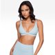 thumbnail image 4 of Top deportivo INGIA con escote en V profundo, sin aro, azul, talla pequeña, 4 of 5