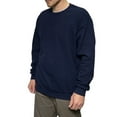 thumbnail image 3 of Fruit of the Loom Men's Crew Neck Sweatshirt Irregular Navy S-4XL, 3 of 4