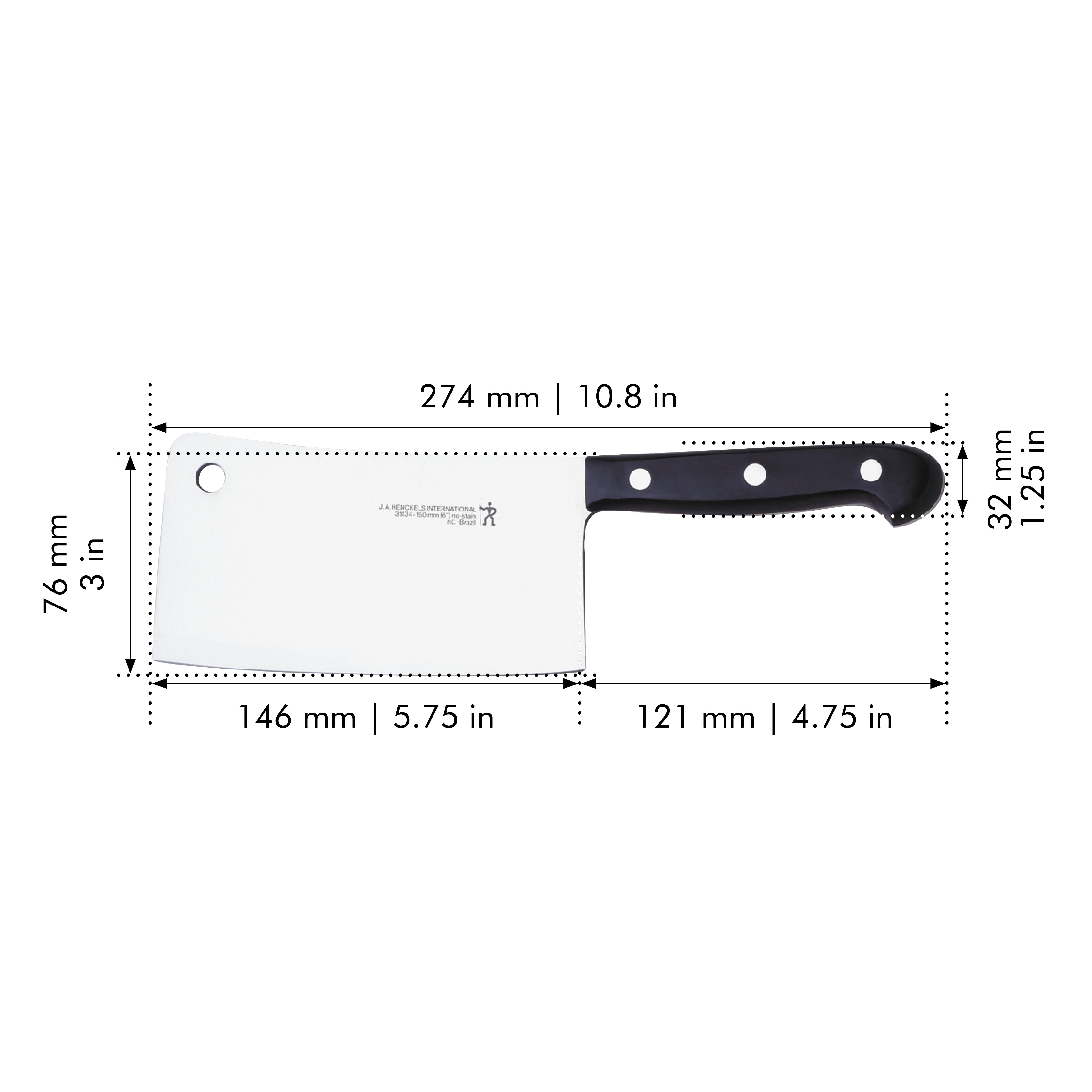 Henckels CLASSIC 6-inch Meat Cleaver - Thumbnail 3