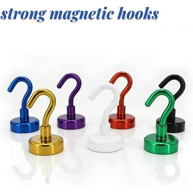 Coloured Magnetic Hook, Ø 32 mm, Neodymium Magnetic Hook - holds