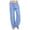 Blue, variant on Women's Fashion High-Waisted Wide Leg Drawstring Trousers Comfy Straight Leg, Long & with Pockets for All Occasions