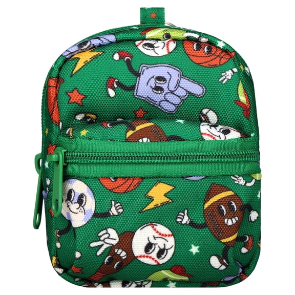 Pen+Gear Mini Sports Backpack Charm, Green, 3.55 inch