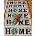 thumbnail image 2 of Stair Treads for Wooden Steps,Eucalyptus Leaves Peel and Stick Stair Treads with Adhesive,Rustic Botanical Plants Text Wood Grain Non Slip Indoor Stairs Runner Rugs Mats for Elders Dogs 8"x30" 4PCS, 2 of 7