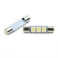 thumbnail image 3 of 3pair Xenon White 3SMD 6641 6614F LED Bulb Sun Visor Makeup Mirror Fuse Light Faster On/ Off Response And Vibration Resistance, 3 of 12